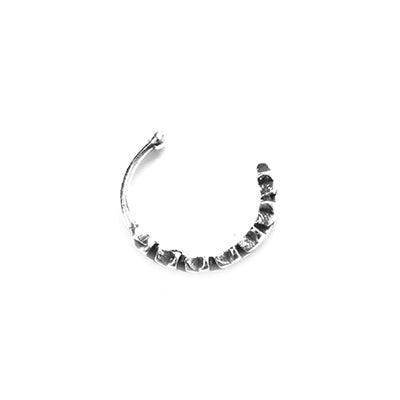 Piercing de Prata Pressão para Orelha 