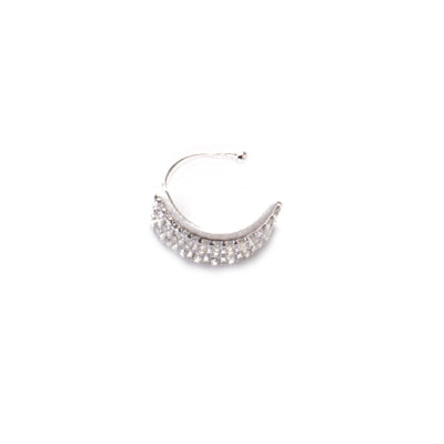 Piercing de Prata Pressão para Orelha