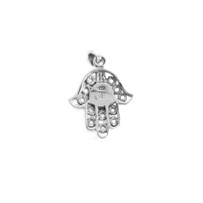 Pingente de Prata Hamsa com Opala.