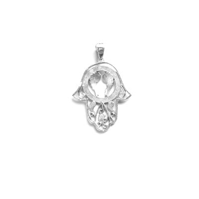 Pingente de Prata Hamsa. 