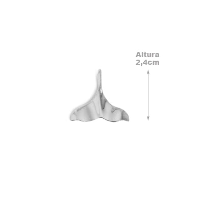 Pingente de Prata Rabo de Baleia.