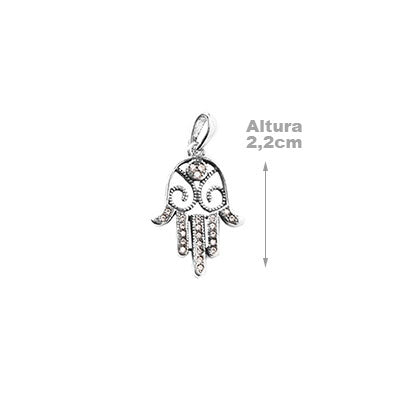 Pingente de Prata Hamsa