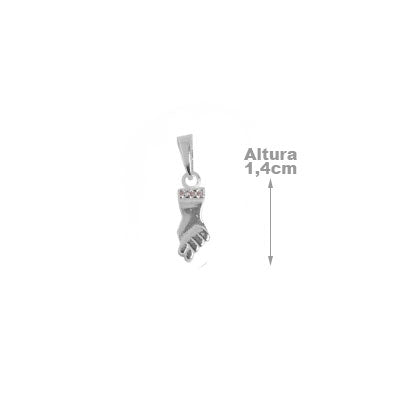 Pingente de Prata Figa com Zircônias