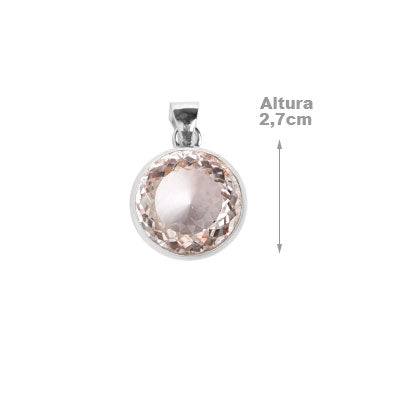 Pingente de Prata com Cristal