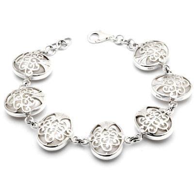 Pulseira de Prata com Madrepérola