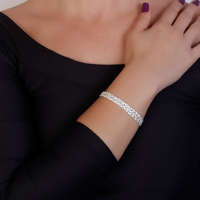 Pulseira de Prata Trabalhada