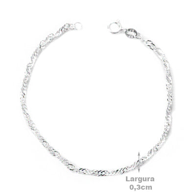Pulseira de Prata Trabalhada