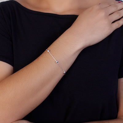 Pulseira de Prata Bola