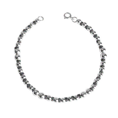 Pulseira de Prata Bola